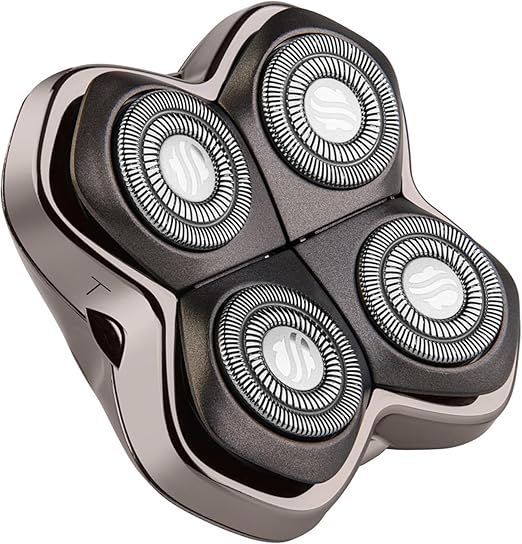 Skull Shaver Forte 4 Head Pro Blade - Ultimate Men's Electric Shavers Blade for Women/Men, Beard Grooming, Body Shaving, Bald Head Razor Blade