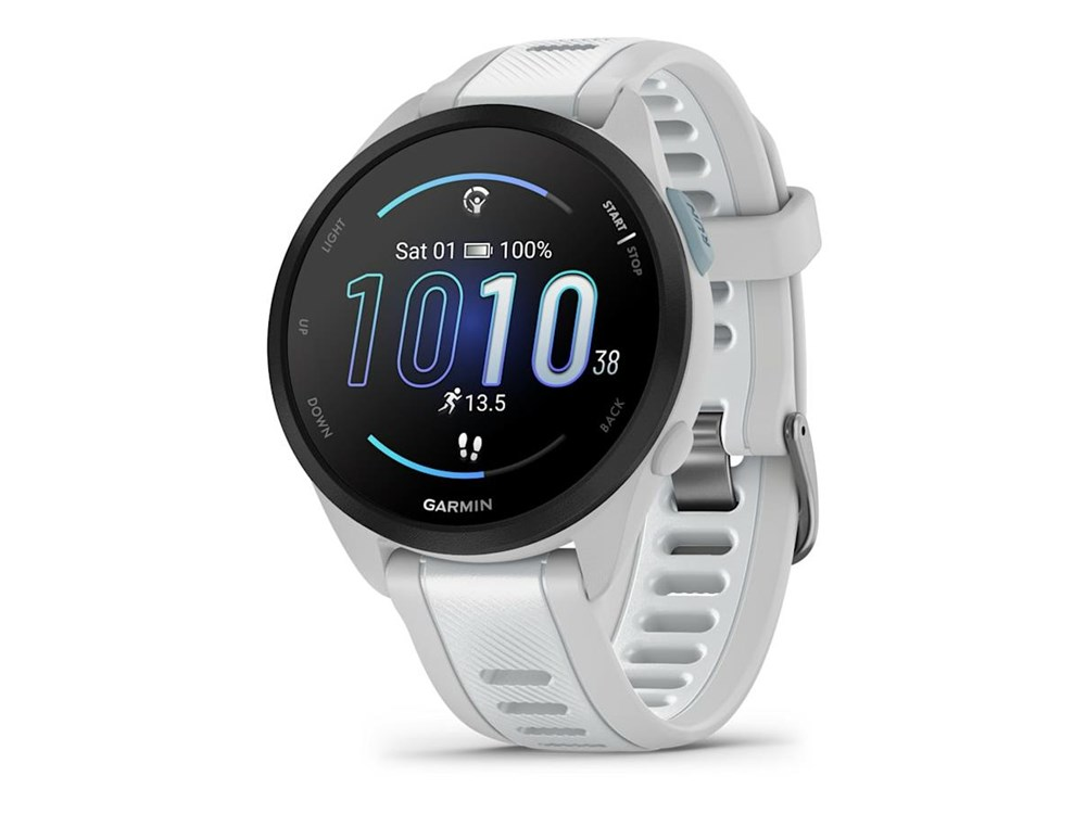 Forerunner 165 Smartwatch with Music, GPS, WiFi - Mist Grey/Whitestone