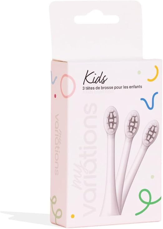 My Variations - Kids - Pack of 3 Sonic Electric Toothbrush Heads For Children
