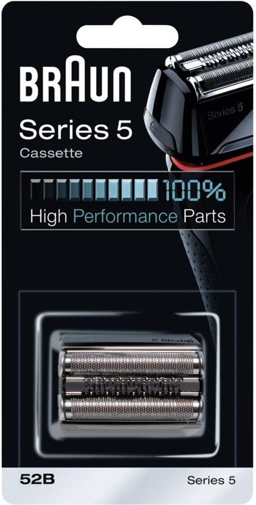 Braun Series 5 electric shaver head replacement 52B, black
