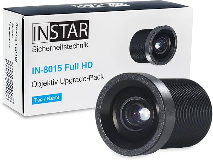 INSTAR 16 mm Telephoto Lens for IN-8015 / IN-8415 2K+ / IP Camera/Surveillance Camera/Lens/More Details at Further Distance/Tele/S-Mount / M12xP0.5