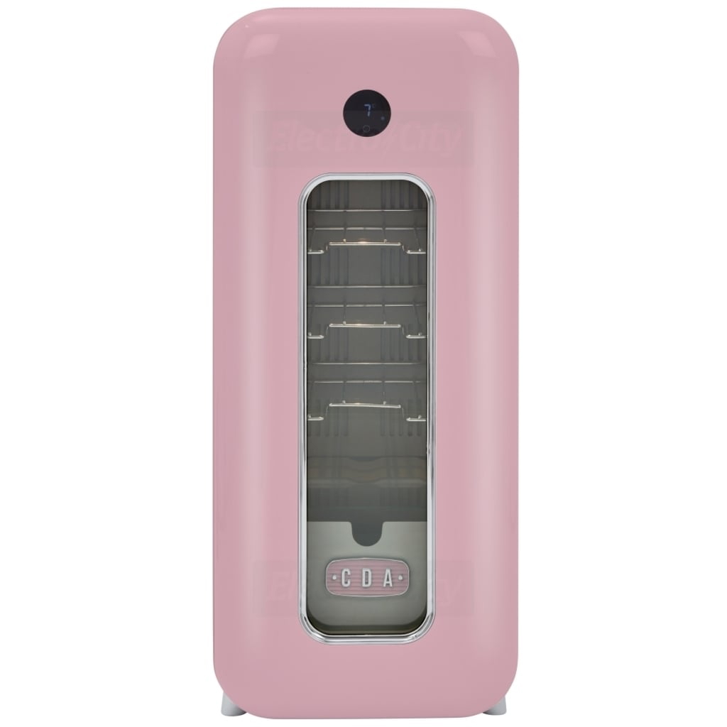 CDA Nancy Retro 15 Bottle Wine Cooler | Tea Rose Pink