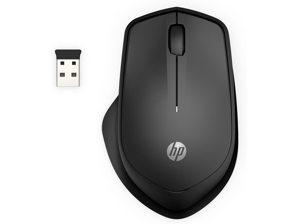 280 Silent PC Wireless Mouse - Comfortable & Ergonomic Design - 90% Noise Reduction - Up to 18 Months Battery  -  Black