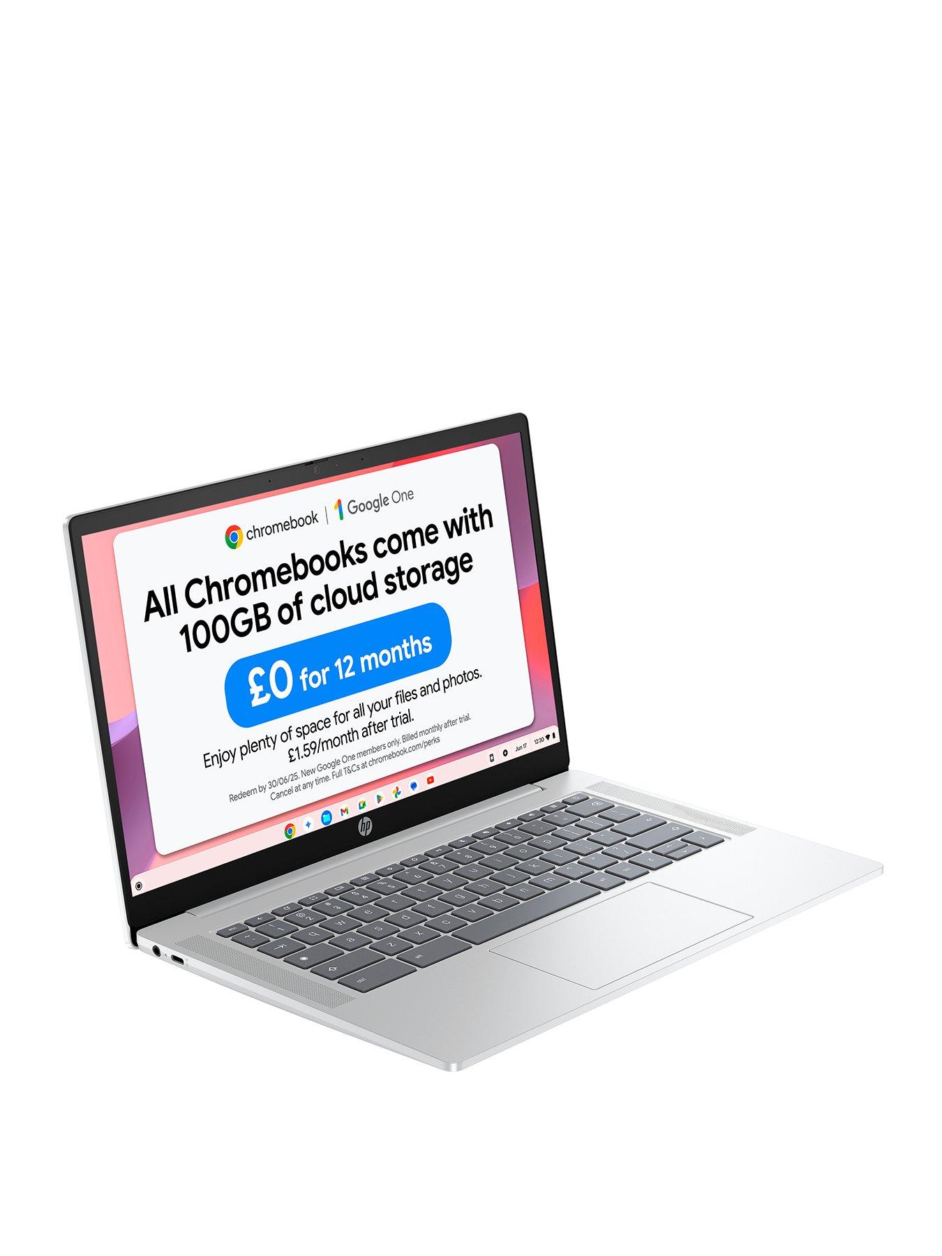 Chromebook 14a-nf0002na - 14in HD, Intel N100, 4GB RAM, 128GB SSD - Silver