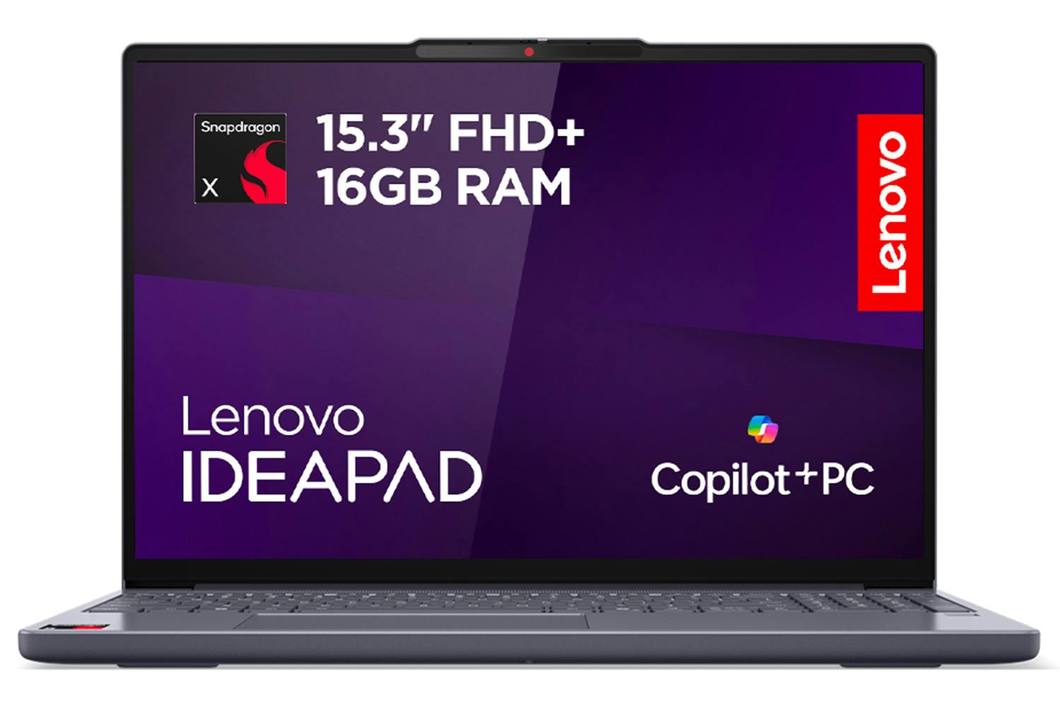IdeaPad Slim 3 - Copilot+ PC - 15.3in WUXGA - Snapdragon X - 16GB RAM - 256GB SSD