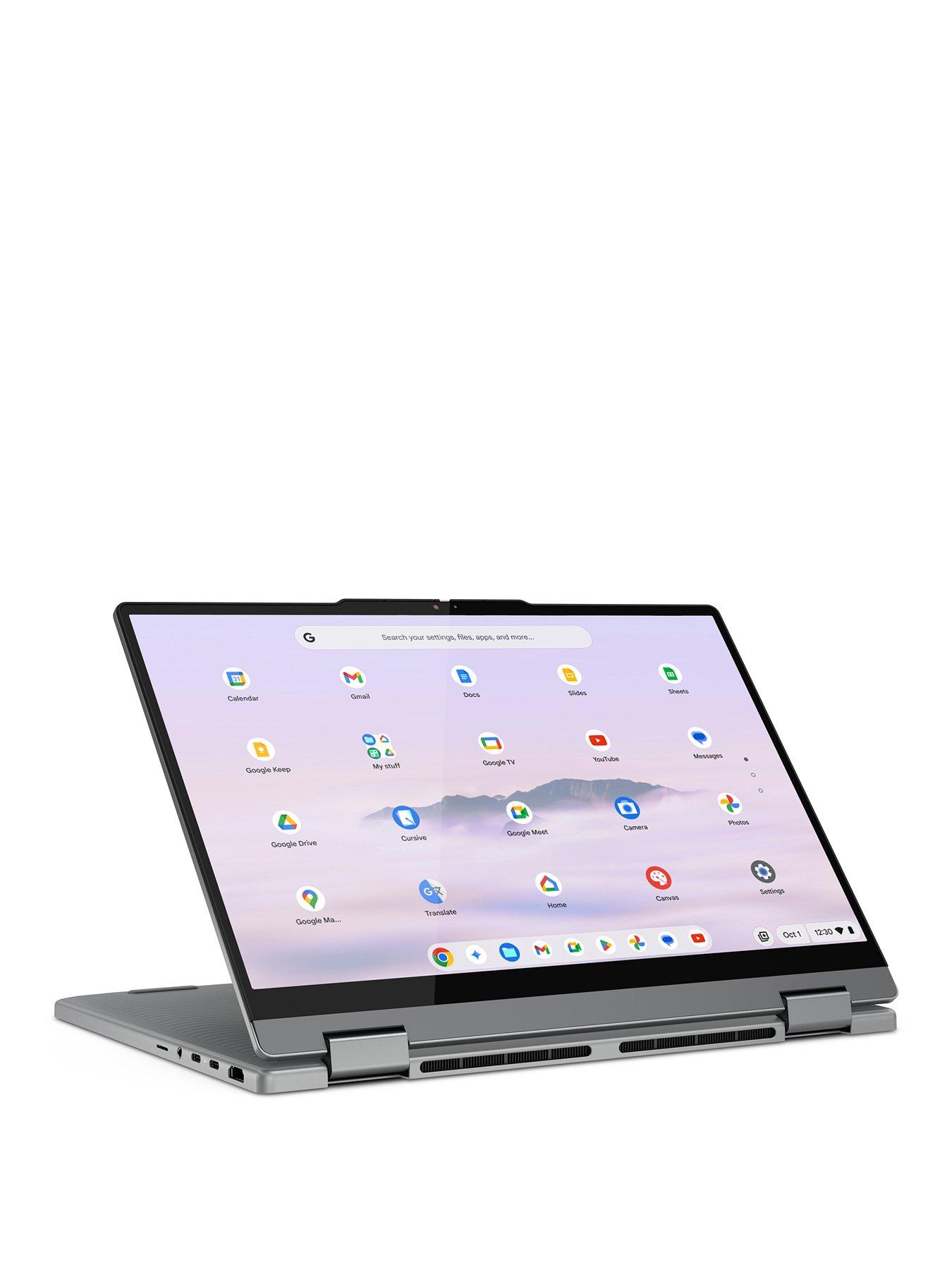 Chromebook Plus 2-in-1 - 14in WUXGA Touchscreen, Intel Core 3, 8GB RAM, 128GB SSD - Luna Grey