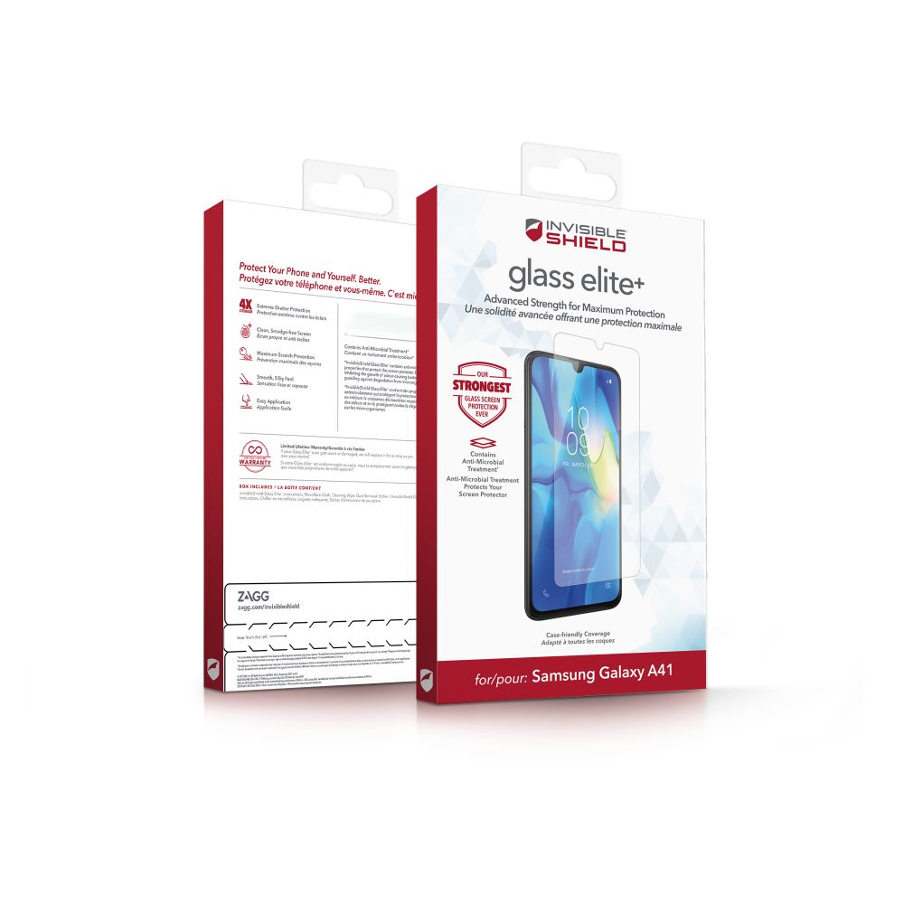 InvisibleShield Glass Elite+ Screen Protector for Samsung Galaxy A41 - Clear | 200104799