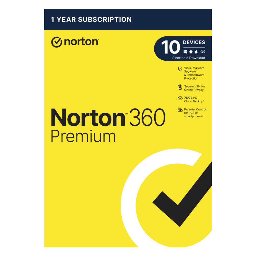 Norton 360 Premium Digital Licence 1 Year - 10 Devices | 21443532