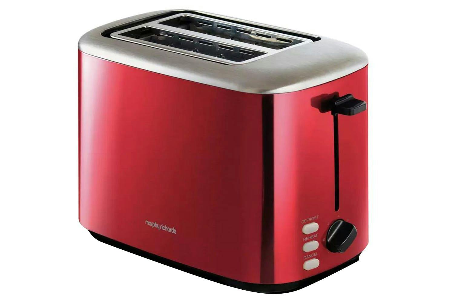 Morphy Richards 222066, Equip 2 Slice Toaster, Red | Soundstore