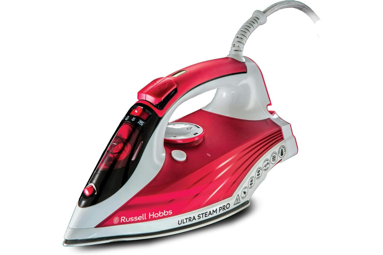 Russell Hobbs 23990, 2600W, Ultra Stream Pro Iron, Red | Soundstore
