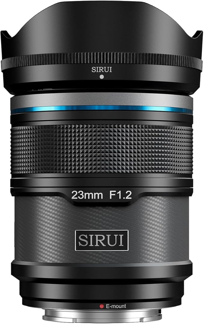 SIRUI Sniper 23mm Autofocus lens, F1.2 Wide Angle APS-C Camera Lens, E Mount Lens for A6400, A6700, ZV-E10, FX3/30 (23mm, E mount, Black)