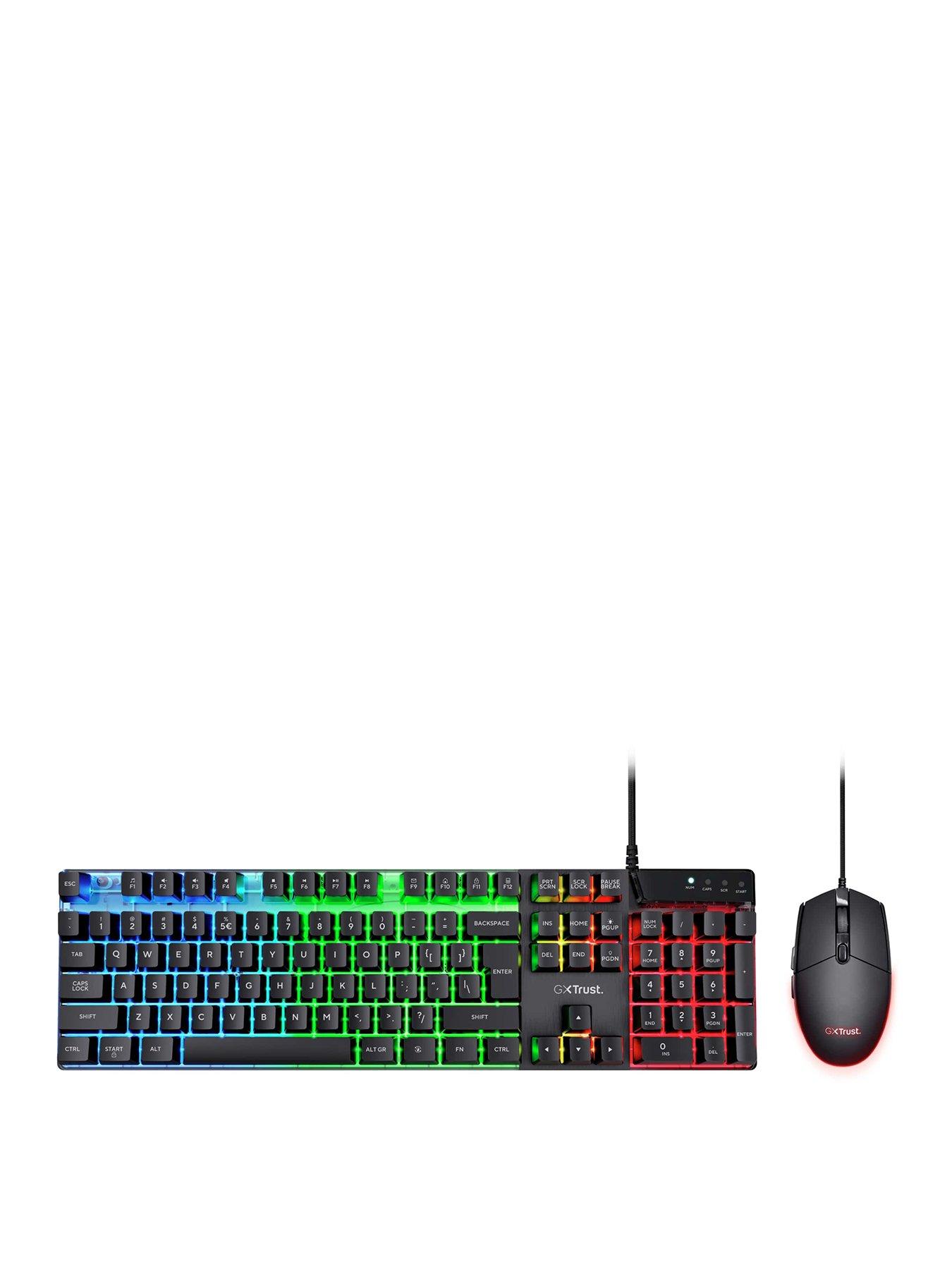 GXT838 Azor Light Up RGB Gaming Keyboard and Mouse Set for PC