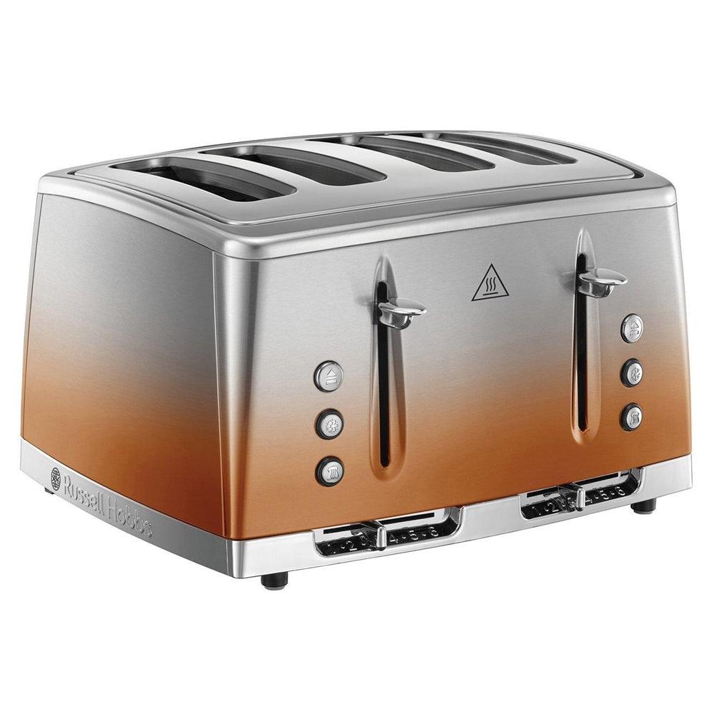 Russell Hobbs 25143 Copper Sunset Eclipse Polished Stainless Steel Ombre Four Slice Toaster