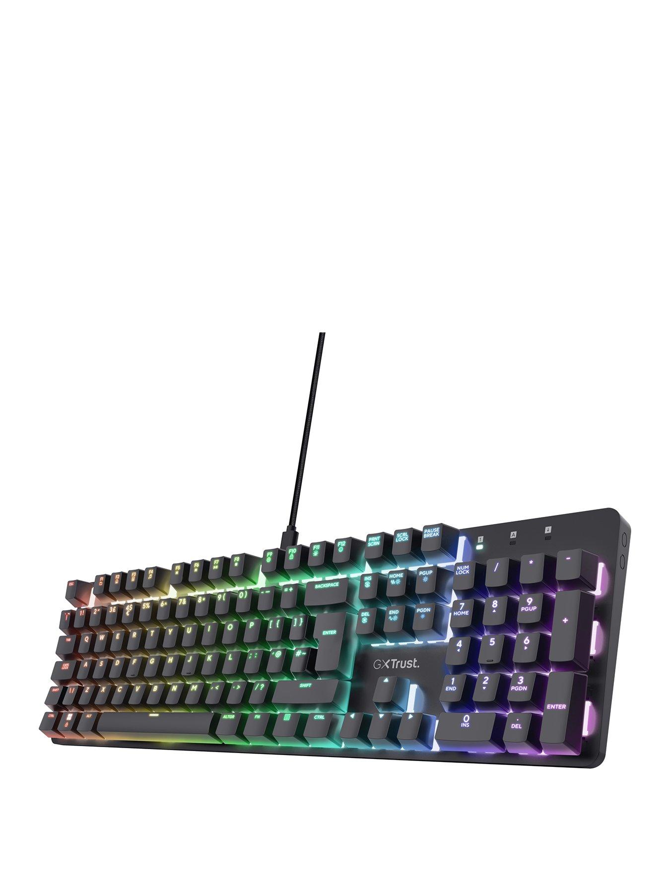 GXT 871 Trust Zora Mechanical Gaming Keyboard with RGB Illumination for PC/ Laptop