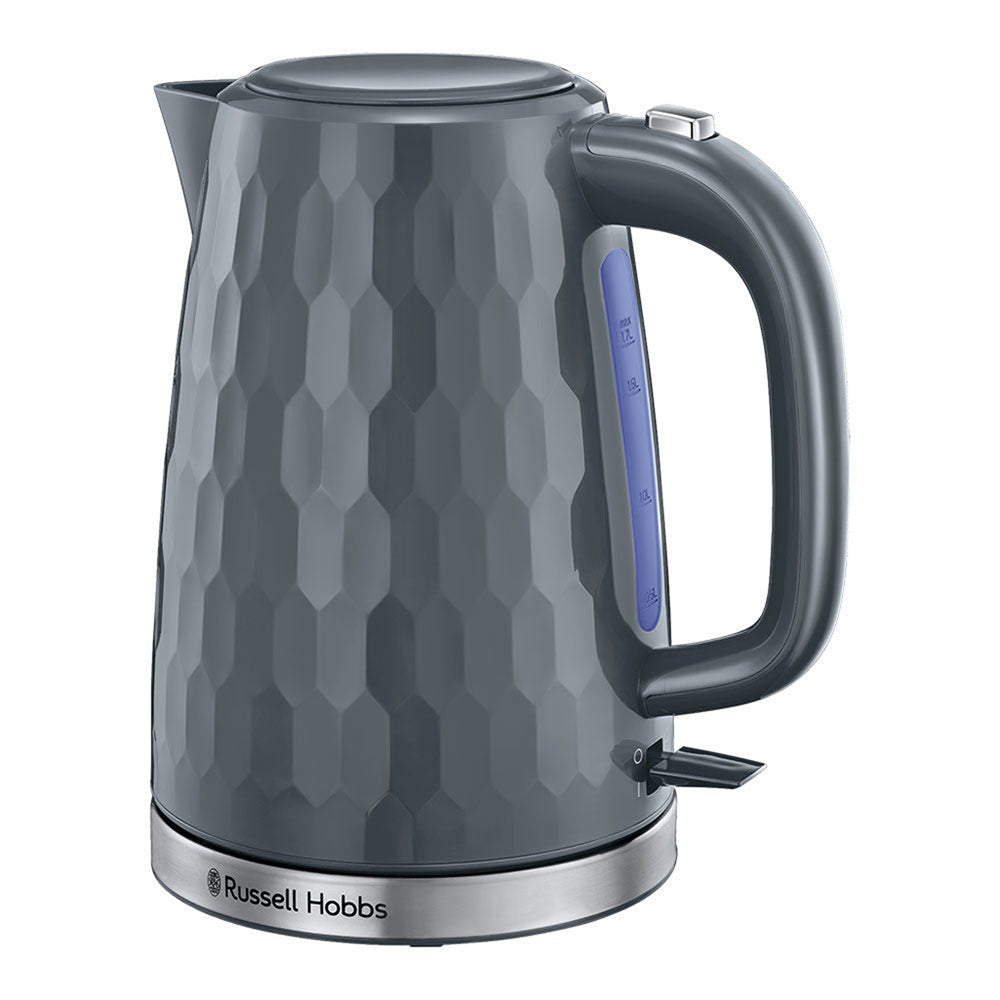 Russell Hobbs 1.7L Honeycomb Kettle | 26053 | Grey
