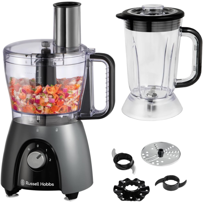 Russell Hobbs 27111, 600W, Food Processor, Matte Charcoal | Soundstore