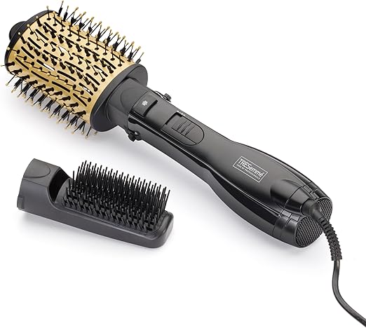 TRESemmé 2 in 1 Hair Dryer Brush, Airstyler for Bouncy Blowout Styles, Oval Brush for Volume, Ionic for Smooth Results
