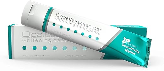 Opalescence Ultradent Opalescence Sensitive Whitening Toothpaste Sensitivity Relief Cool Mint, Pack of 2, 2 x 133 g