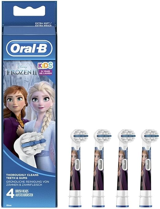 Oral-B Kids Disney Frozen brush heads, for children from 3 years, 4 pieces (product may differ from image)