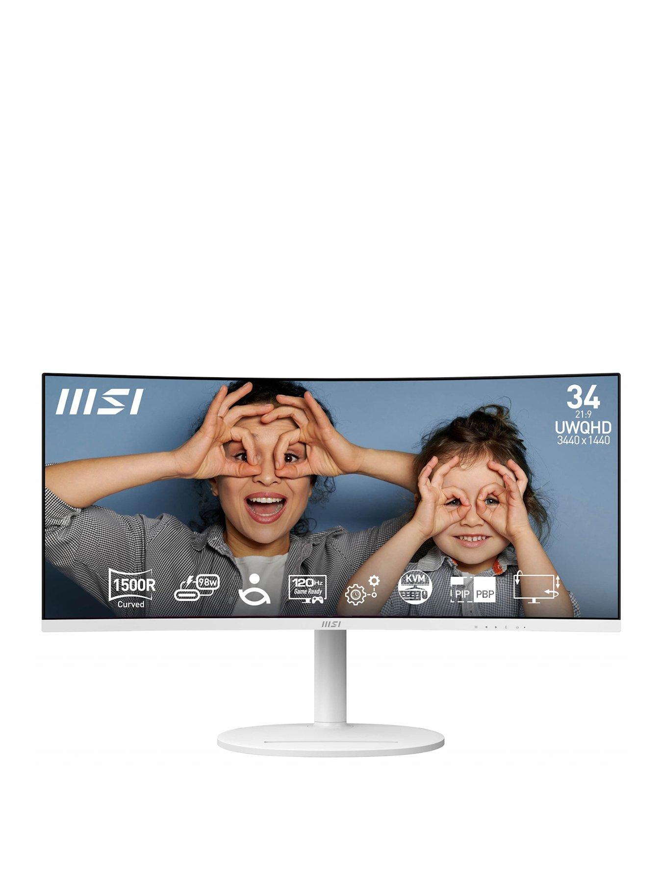 Modern MD342CQPW - 34in - UWQHD - 120Hz - Curved Monitor - White