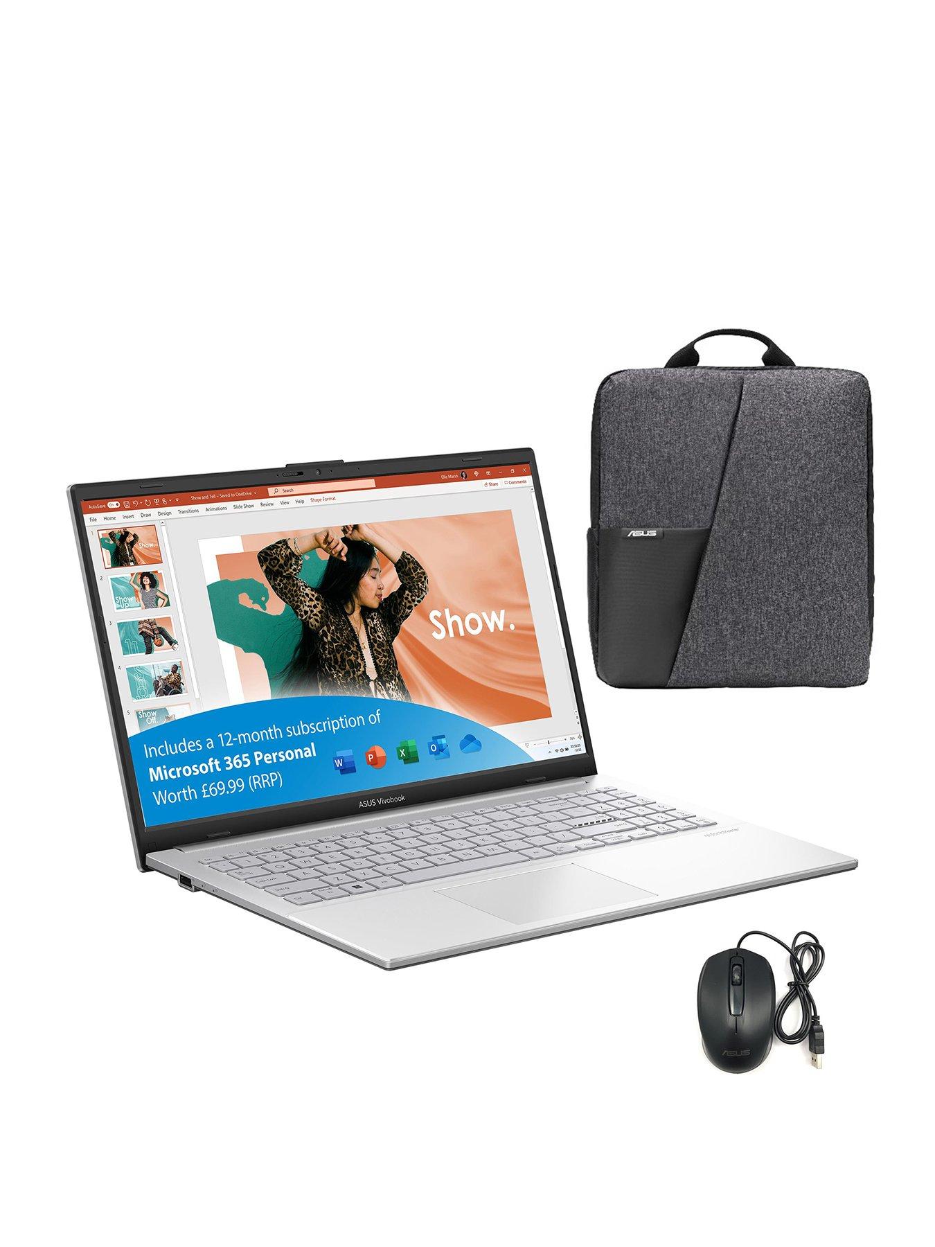 ASUS E1504GANJ571WS, 15.6", 4GB/128GB, Laptop Bundle w/ Bag | Soundstore