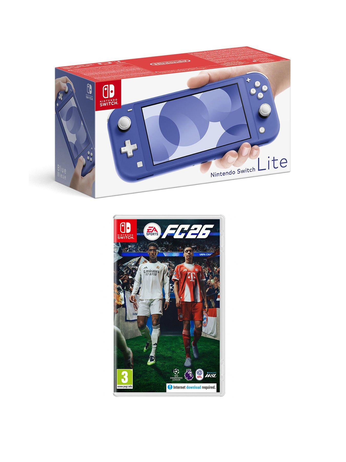 Nintendo Switch Lite Console (Blue) with EA Sports FC 26