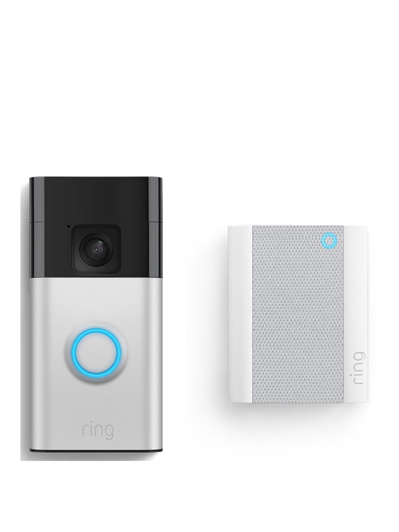 Amazon Echo Show 5 and Ring Video Doorbell (3rd Gen) Satin Nickel