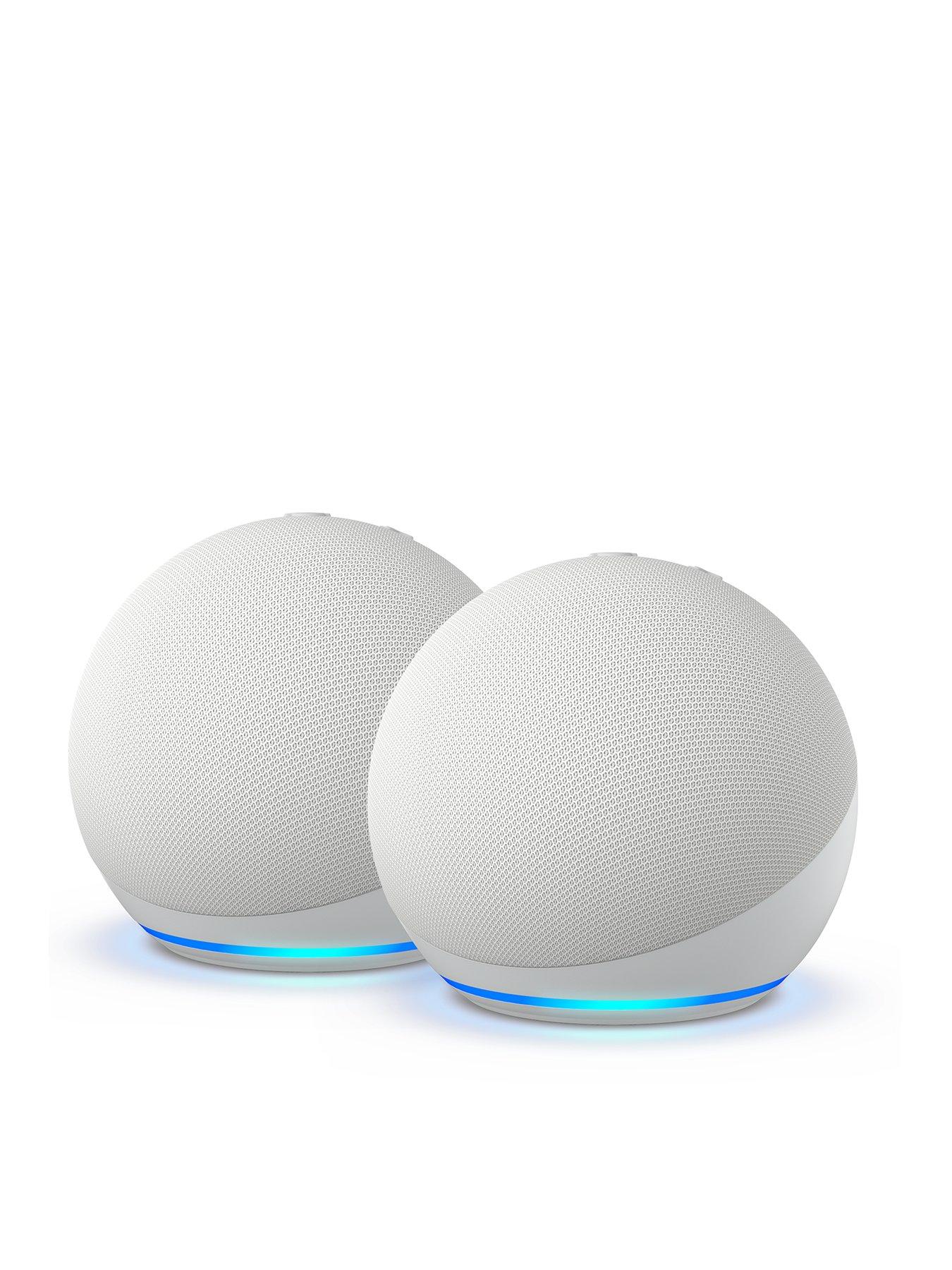 Amazon Echo Dot (5th Generation) Smart Speaker - 2 Pack, White