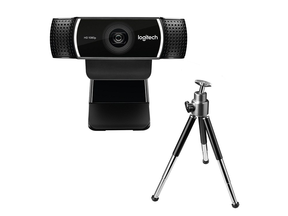 C922 Pro Stream Webcam with Microphone, Full HD 1080p at 30fps - Black