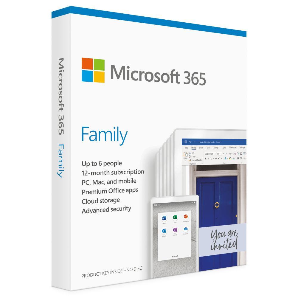 Microsoft Office 365 Family Software - 1 Year | 6GQ-01150