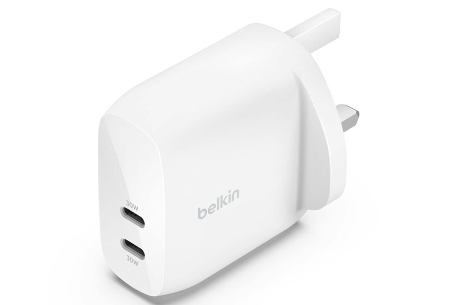 Belkin 60W USB-C Dual Port Wall Charger - White
