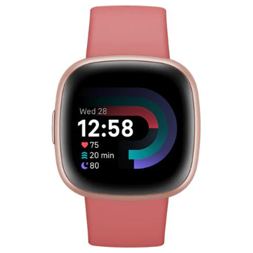 Fitbit Versa 4 79FB523RGRW, Health & Fitness Smartwatch, Pink/Rose | Soundstore