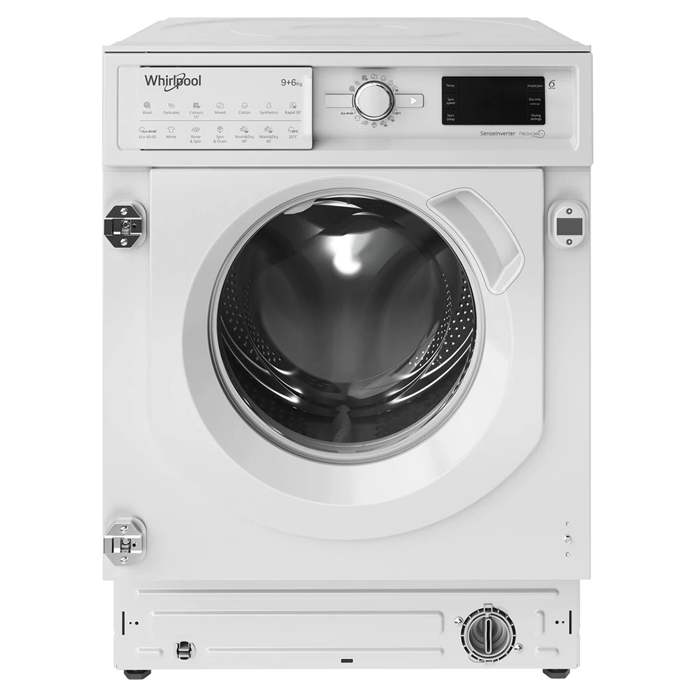 Whirlpool 9KG/6KG 1400RPM Built-In Washer Dryer - White | BIWDWG961485UK
