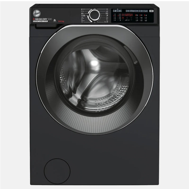 Hoover H-Wash & Dry 500 9KG/6KG 1400RPM Freestanding Washer Dryer - Black | HD 496AMBCB/1-80
