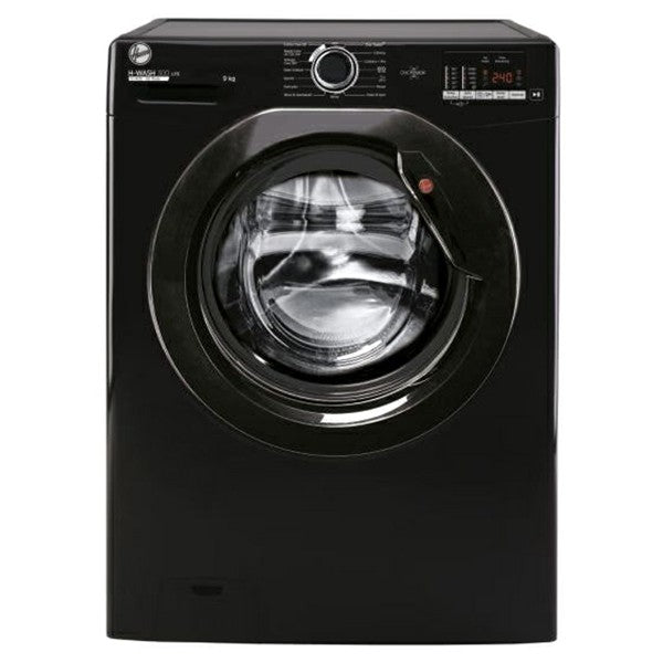 Hoover H-WASH 300 Lite 9KG 1400RPM Freestanding Washing Machine - Black | H3W492DABB4/1-80