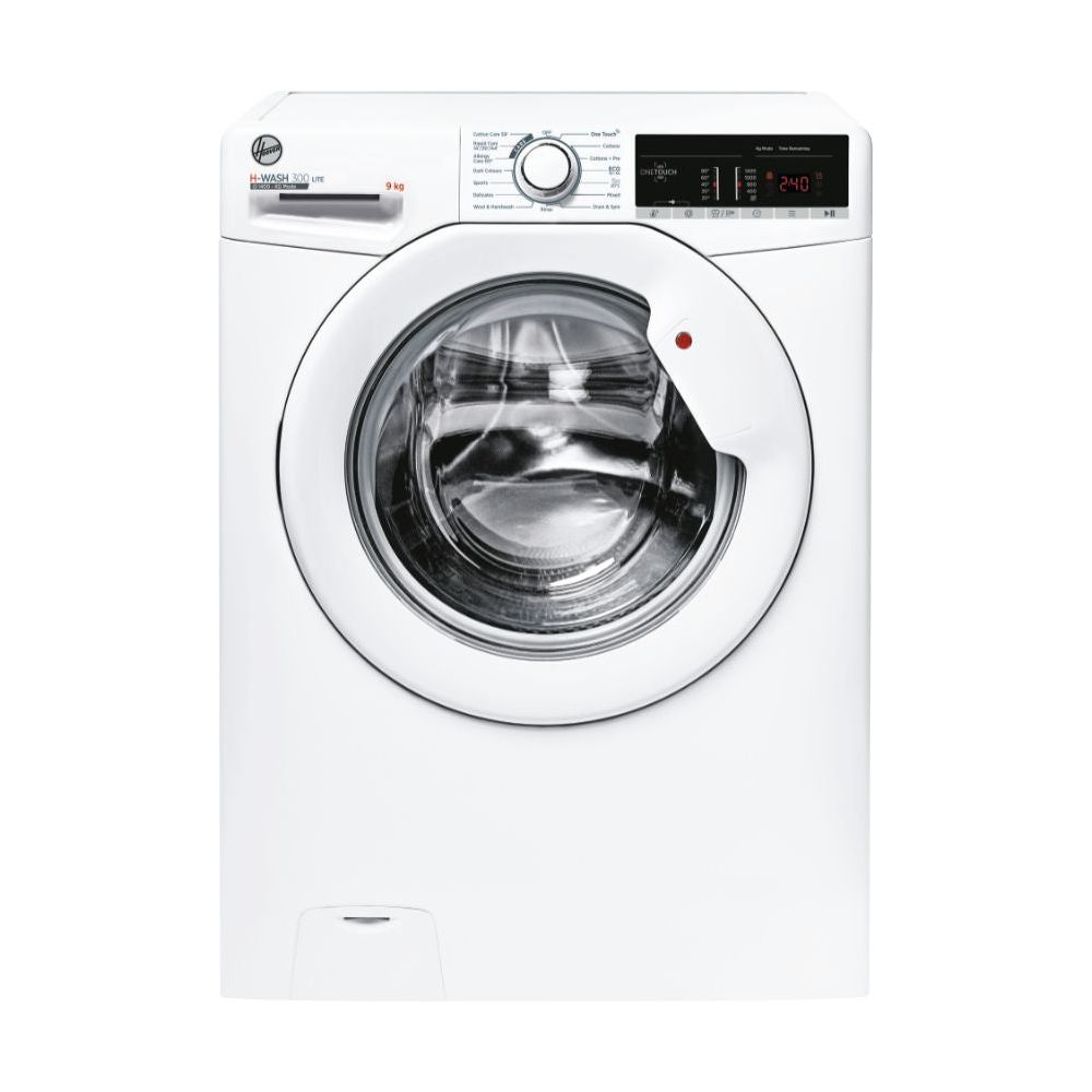 Hoover H-Wash 300 Lite 9KG 1400RPM Freestanding Washing Machine - White | H3W 49TA4/1-80