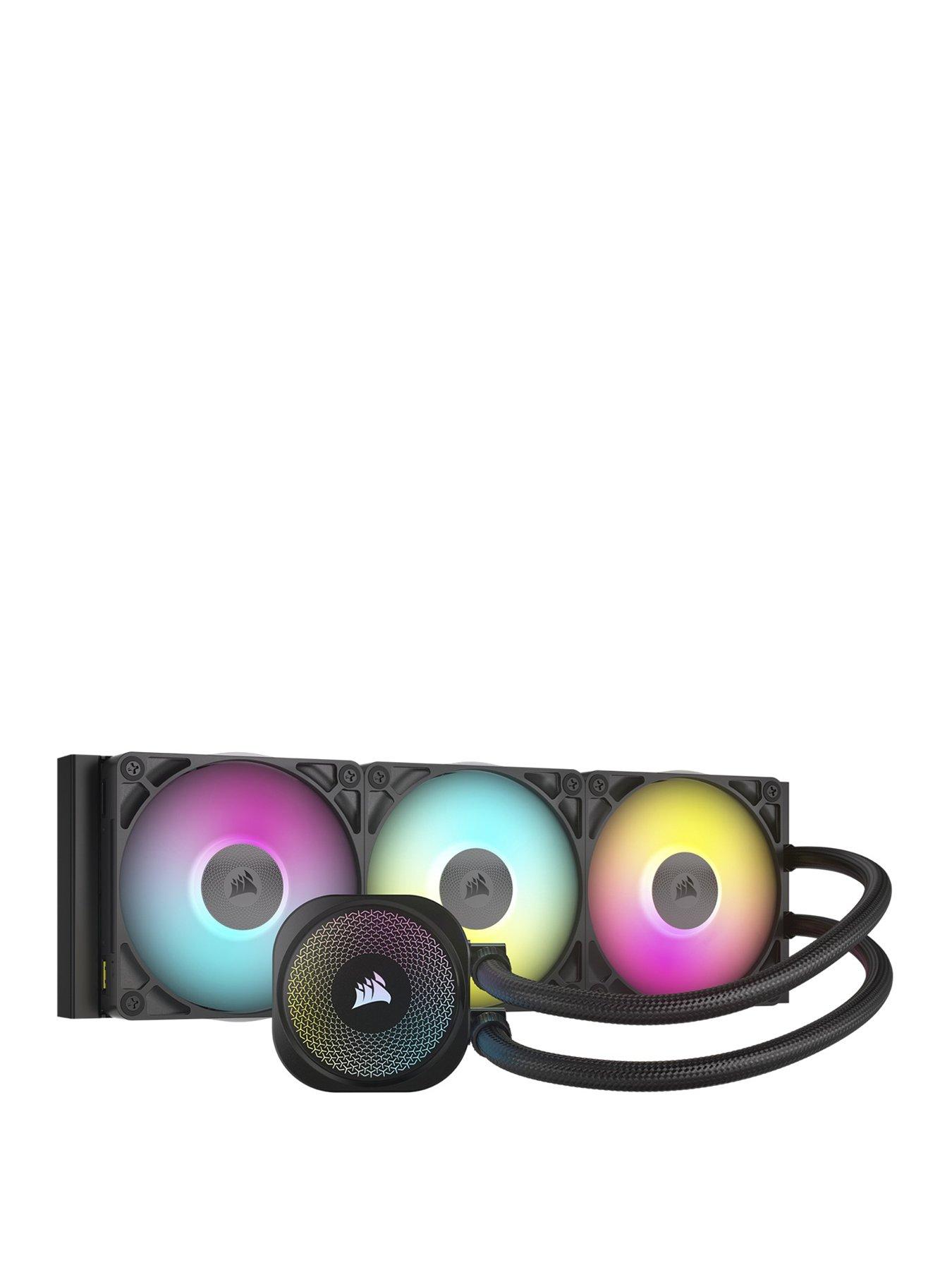 Corsair iCUE LINK TITAN 360 RX RGB Cooler for CPU - 360mm AIO - 3x RX120 RGB Fans Integrated - Made for Intel LGA 1851/1700, AMD AM5/AM4 - Includes iCUE LINK System Hub - Black