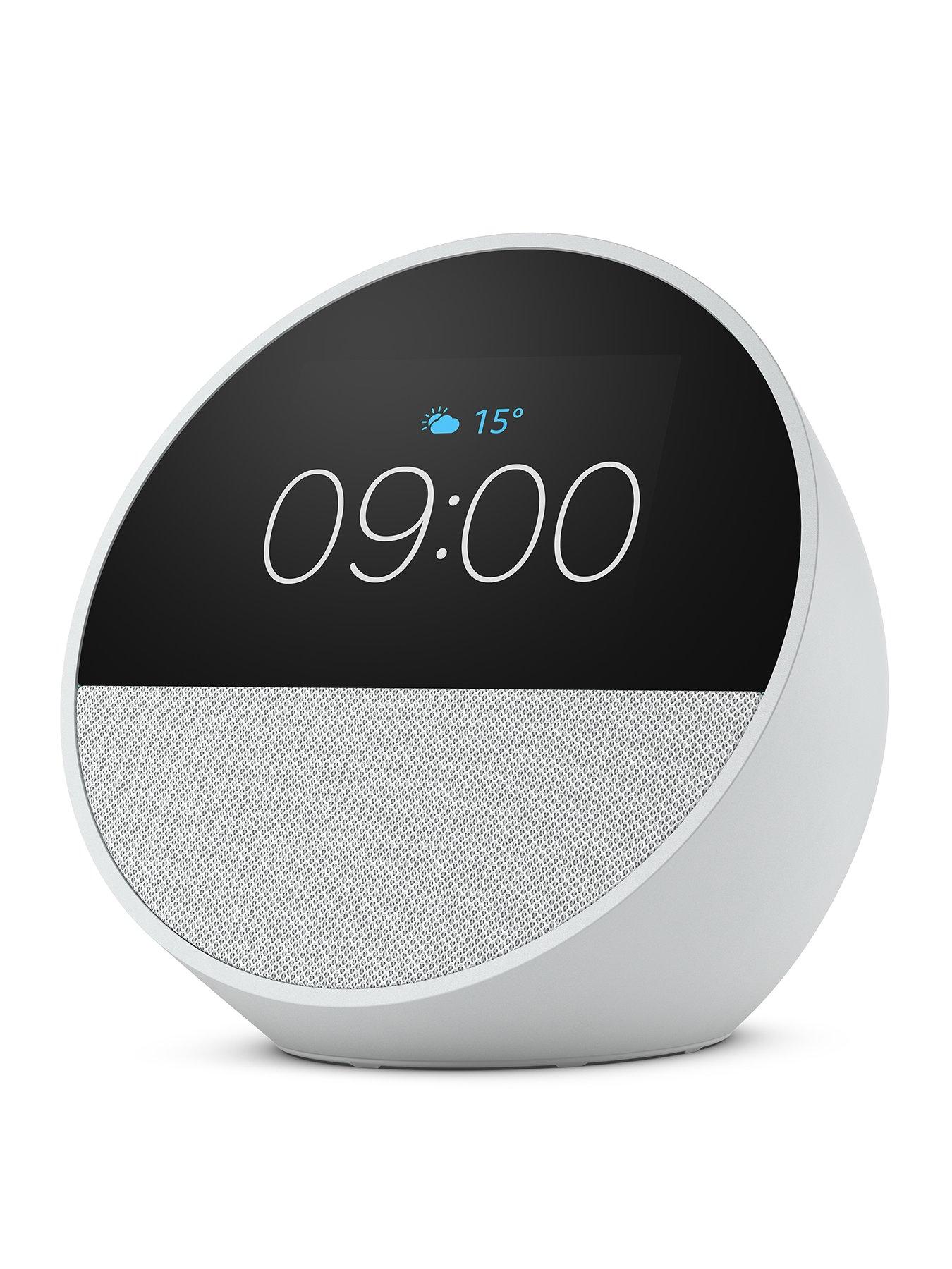 Amazon Echo Spot Alarm Clock with Alexa - White