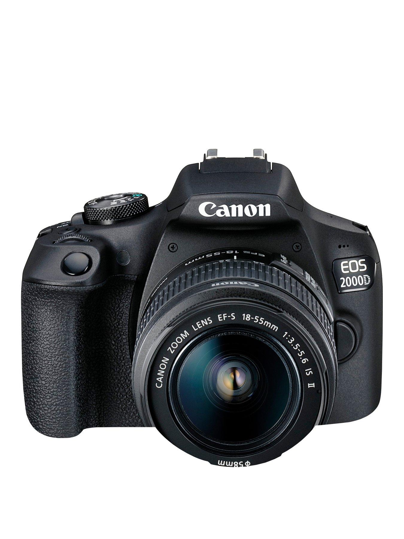 EOS 2000D SLR Camera with EF-S 18-55mm IS II Lens Kit