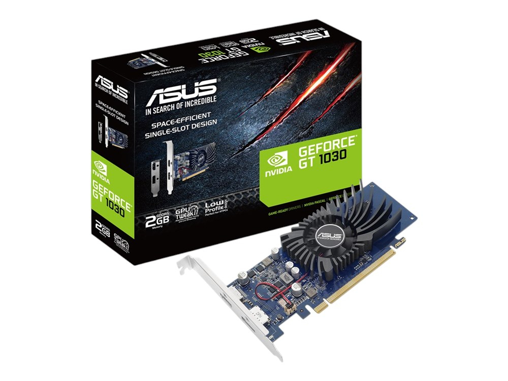 ASUS GeForce GT 1030 2G 2 GB GDDR5 Graphics Card - Black