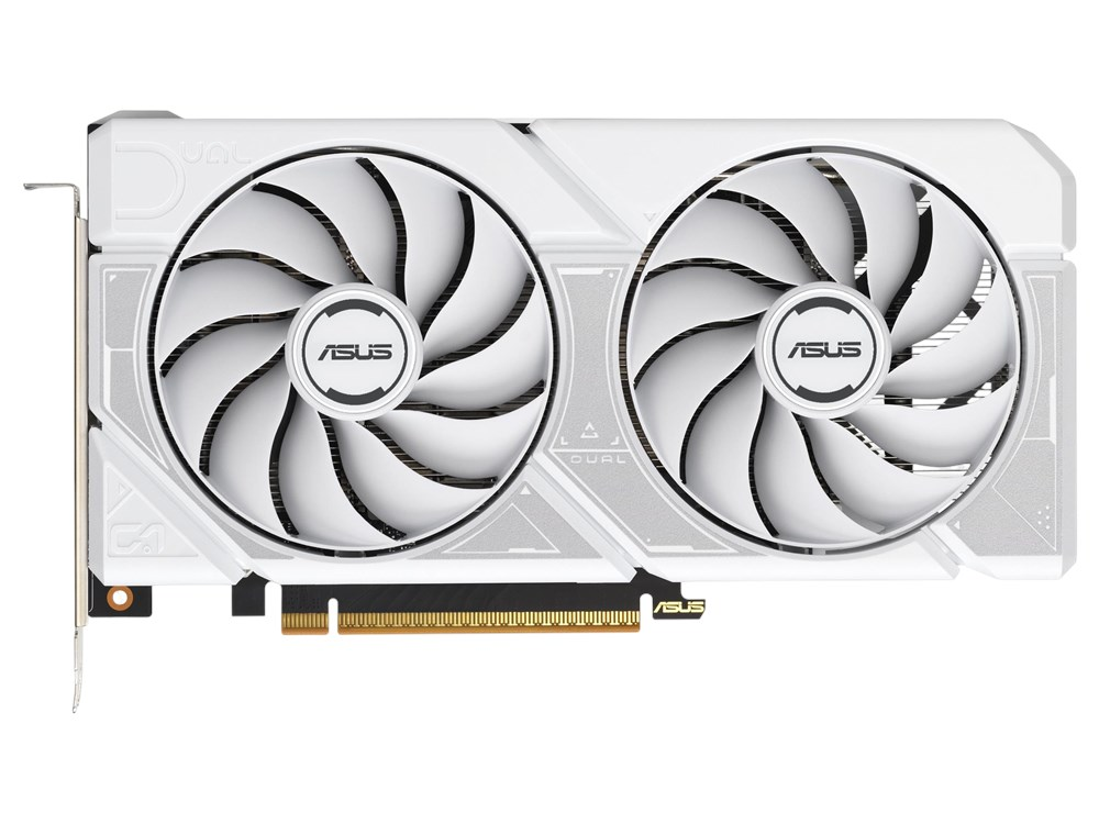 ASUS Dual GeForce RTX 5060 8GB GDDR7 White OC Edition Gaming Graphics Card (Nvidia Blackwell and DLSS 4, 2.5 Slot Design, PCIE 5.0, 1x HDMI 2.1b, 3X DisplayPort 2.1b, White, DUAL-RTX5060-O8G-WHITE)