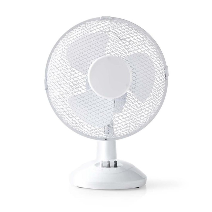 Daewoo 958065, 9", Oscillating Desk Fan, White | Soundstore