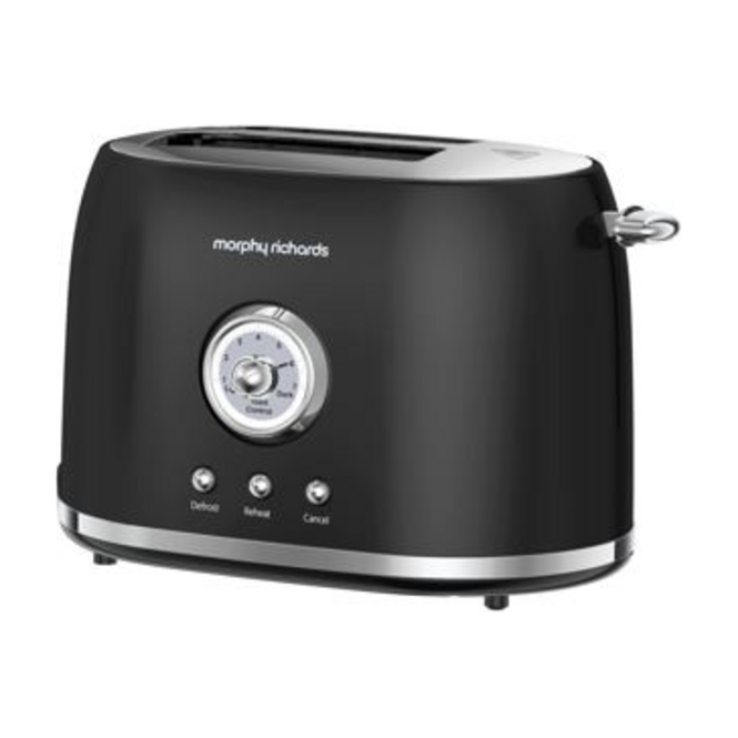 Morphy Richards 980603, 2-Slice Toaster, Mushroom, Graphite | Soundstore