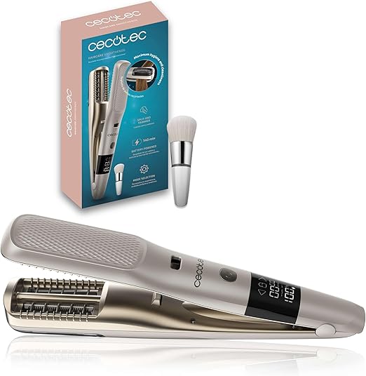 Cecotec Hair Care Smoothends Cordless Open End Remover for Healthy and Radiant Hair, Use with Battery, Autonomy 140mins, Reservoir, Cleaning Brush Included