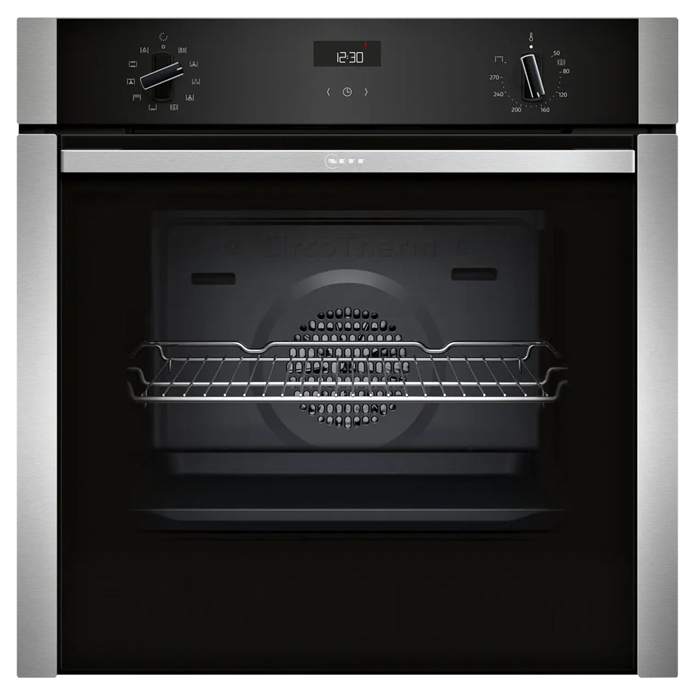 Neff N 50 71 Litre Built-in Electric Slide & Hide Oven | Graphite