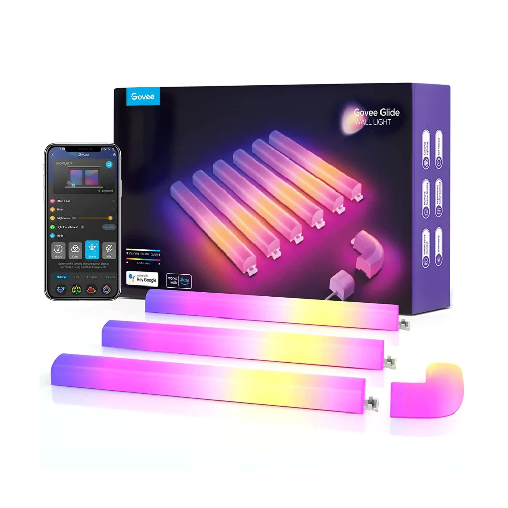 Govee 6+1 Glide Wall Light - Multicolour | B6062201-OF-UK