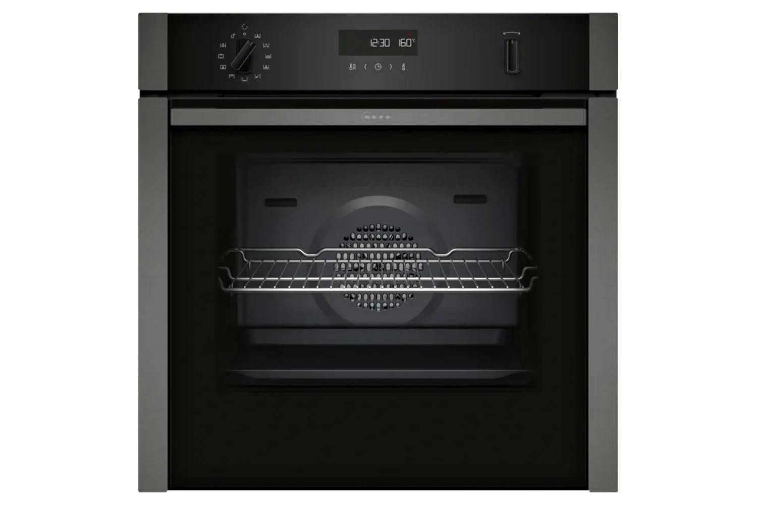 Neff N50 B6ACH7AG7B, Electric Pyrolytic Single Oven, Graphite | Soundstore