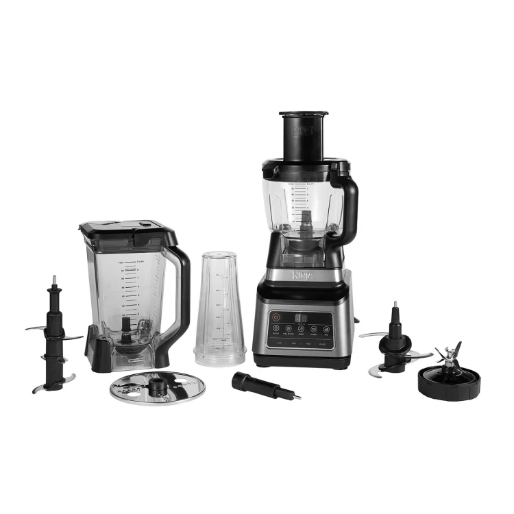 Ninja 1200W 3-in-1 Food Processor with Auto IQ - Black & Silver | BN800UK