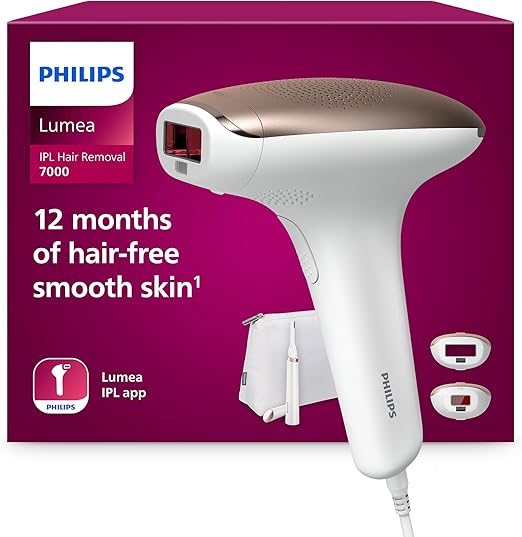 PHILIPS BRI921/00 Lumea Advanced IPL Hair Removal Device with 2 Attachments for Face & Body plus SatinCompact Precision Trimmer