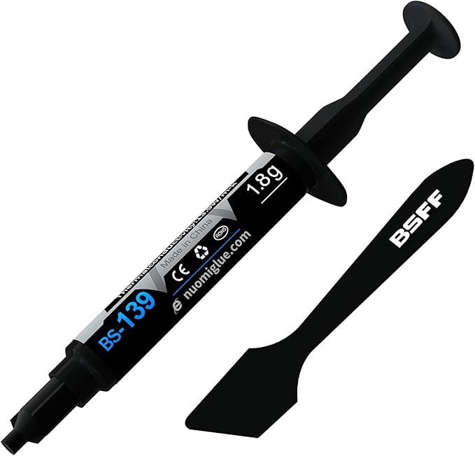 Thermal paste, 1.8 g CPU paste heat sink for IC/processor/CPU/all coolers, carbon based high performance